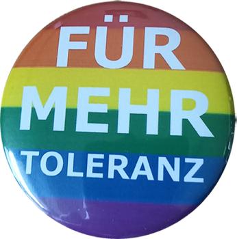 Preview: FÜR MEHR TOLERANZ Preview: button demokratie